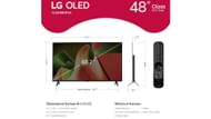 Dimensions of the LG TV (Image via LG)